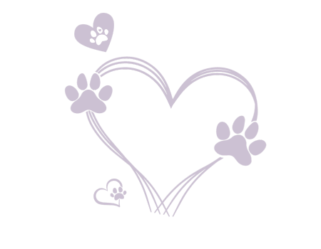 Heart and paws design